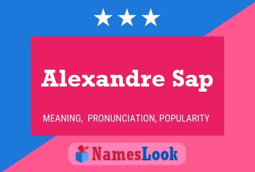 ملصق اسم Alexandre Sap