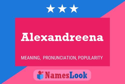 ملصق اسم Alexandreena