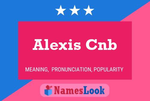 ملصق اسم Alexis Cnb