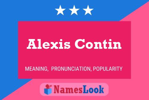 ملصق اسم Alexis Contin