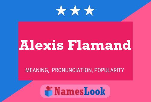 ملصق اسم Alexis Flamand