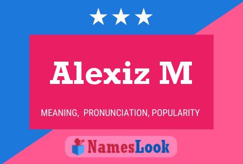 ملصق اسم Alexiz M