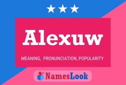 ملصق اسم Alexuw