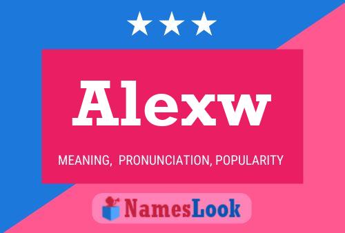 ملصق اسم Alexw