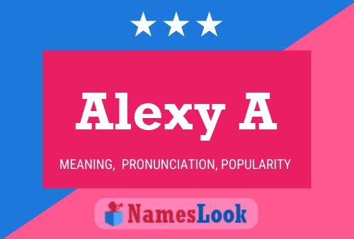 ملصق اسم Alexy A