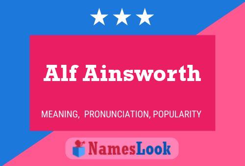 ملصق اسم Alf Ainsworth