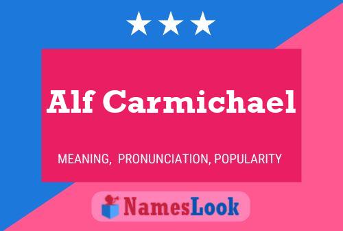 ملصق اسم Alf Carmichael