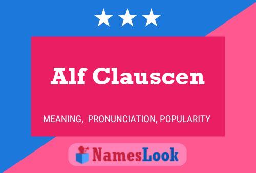 ملصق اسم Alf Clauscen