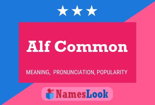 ملصق اسم Alf Common