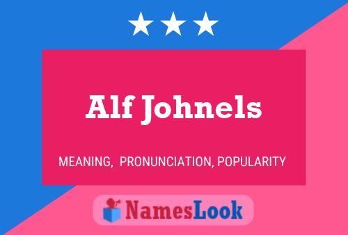 ملصق اسم Alf Johnels