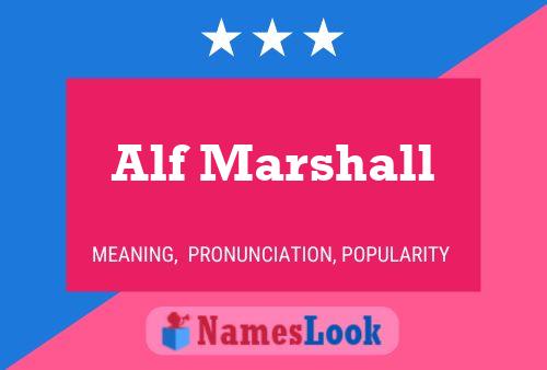 ملصق اسم Alf Marshall