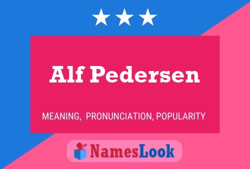 ملصق اسم Alf Pedersen