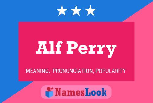 ملصق اسم Alf Perry