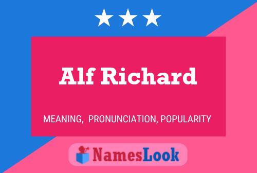 ملصق اسم Alf Richard