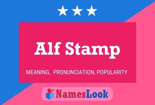 ملصق اسم Alf Stamp