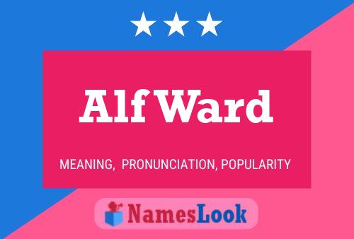 ملصق اسم Alf Ward