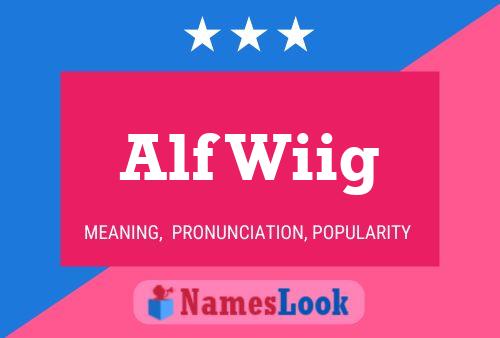 ملصق اسم Alf Wiig