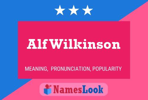 ملصق اسم Alf Wilkinson