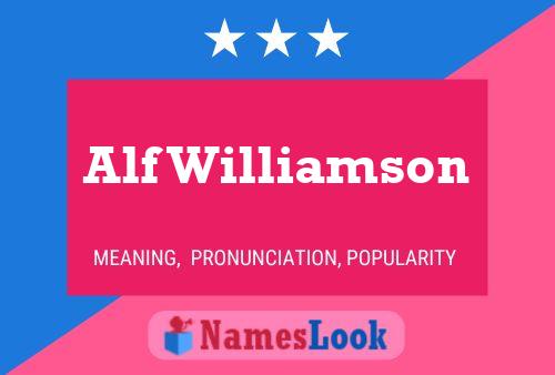 ملصق اسم Alf Williamson