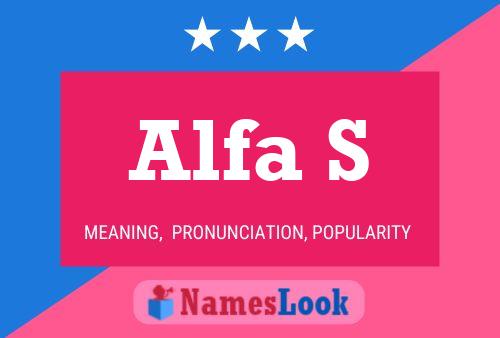 ملصق اسم Alfa S