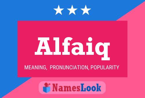 ملصق اسم Alfaiq