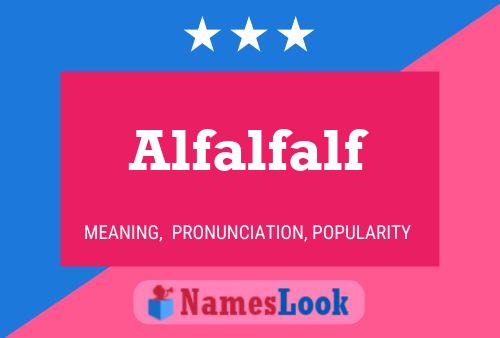 ملصق اسم Alfalfalf