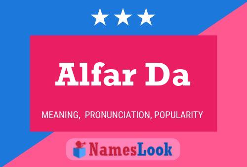 ملصق اسم Alfar Da