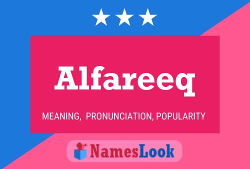 ملصق اسم Alfareeq