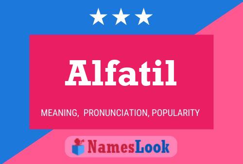 ملصق اسم Alfatil