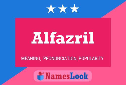 ملصق اسم Alfazril