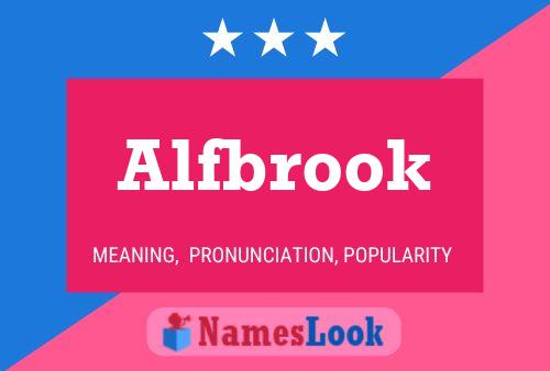 ملصق اسم Alfbrook