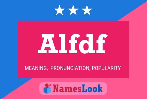 ملصق اسم Alfdf