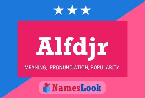 ملصق اسم Alfdjr