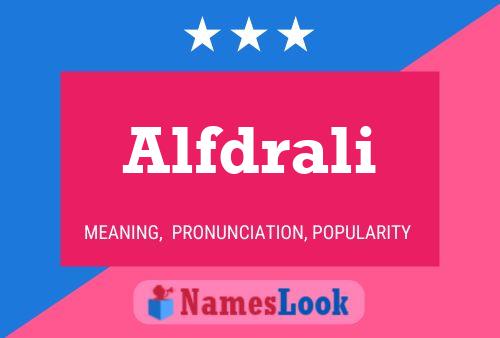 ملصق اسم Alfdrali