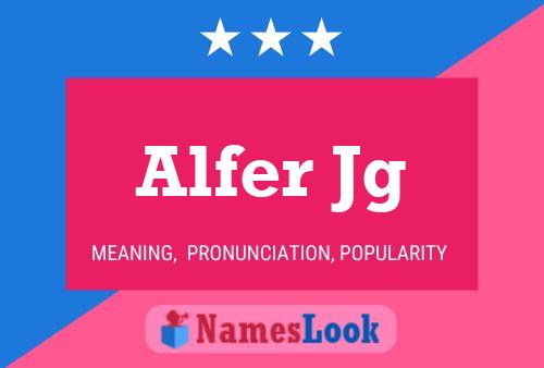 ملصق اسم Alfer Jg