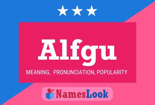 ملصق اسم Alfgu