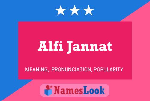 ملصق اسم Alfi Jannat