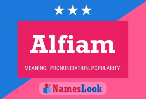 ملصق اسم Alfiam