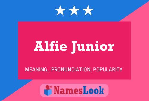 ملصق اسم Alfie Junior