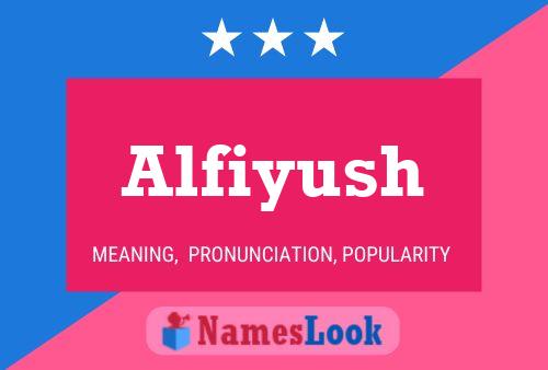 ملصق اسم Alfiyush