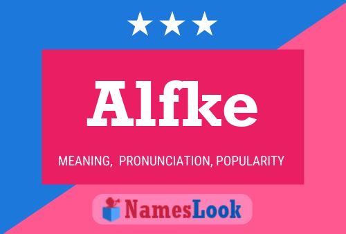 ملصق اسم Alfke