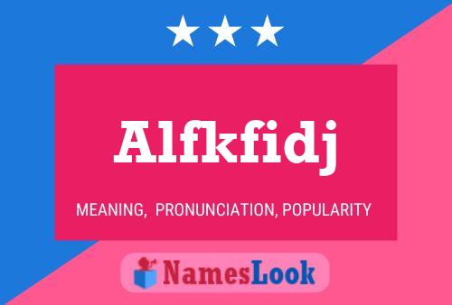 ملصق اسم Alfkfidj