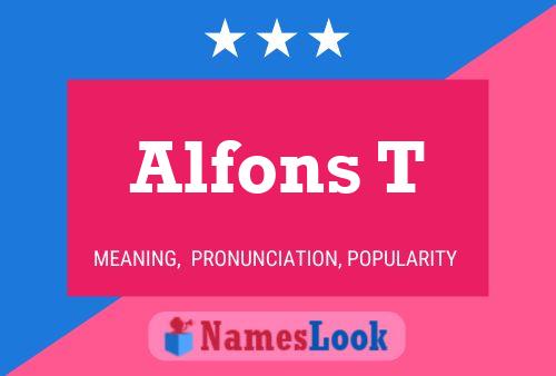 ملصق اسم Alfons T