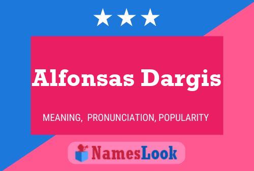 ملصق اسم Alfonsas Dargis