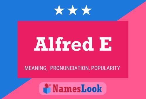 ملصق اسم Alfred E