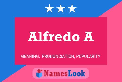 ملصق اسم Alfredo A