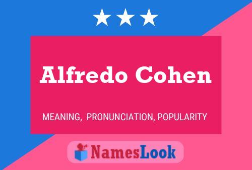 ملصق اسم Alfredo Cohen