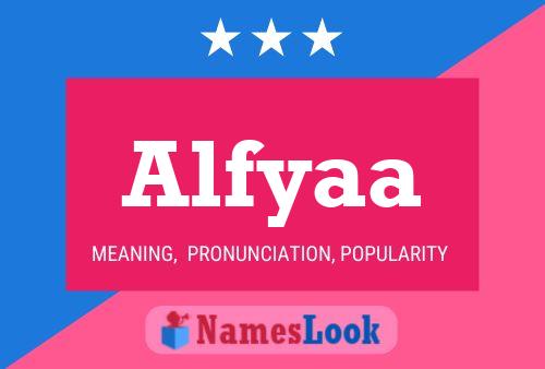 ملصق اسم Alfyaa