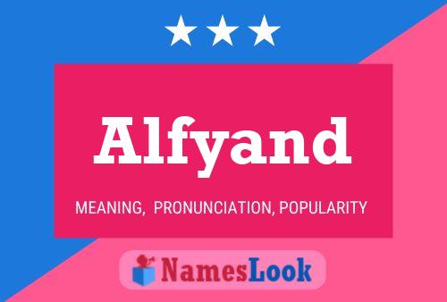 ملصق اسم Alfyand