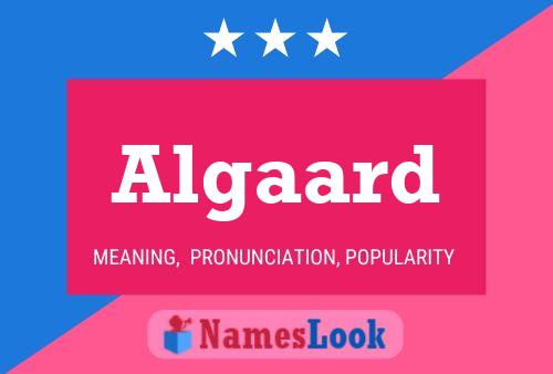 ملصق اسم Algaard